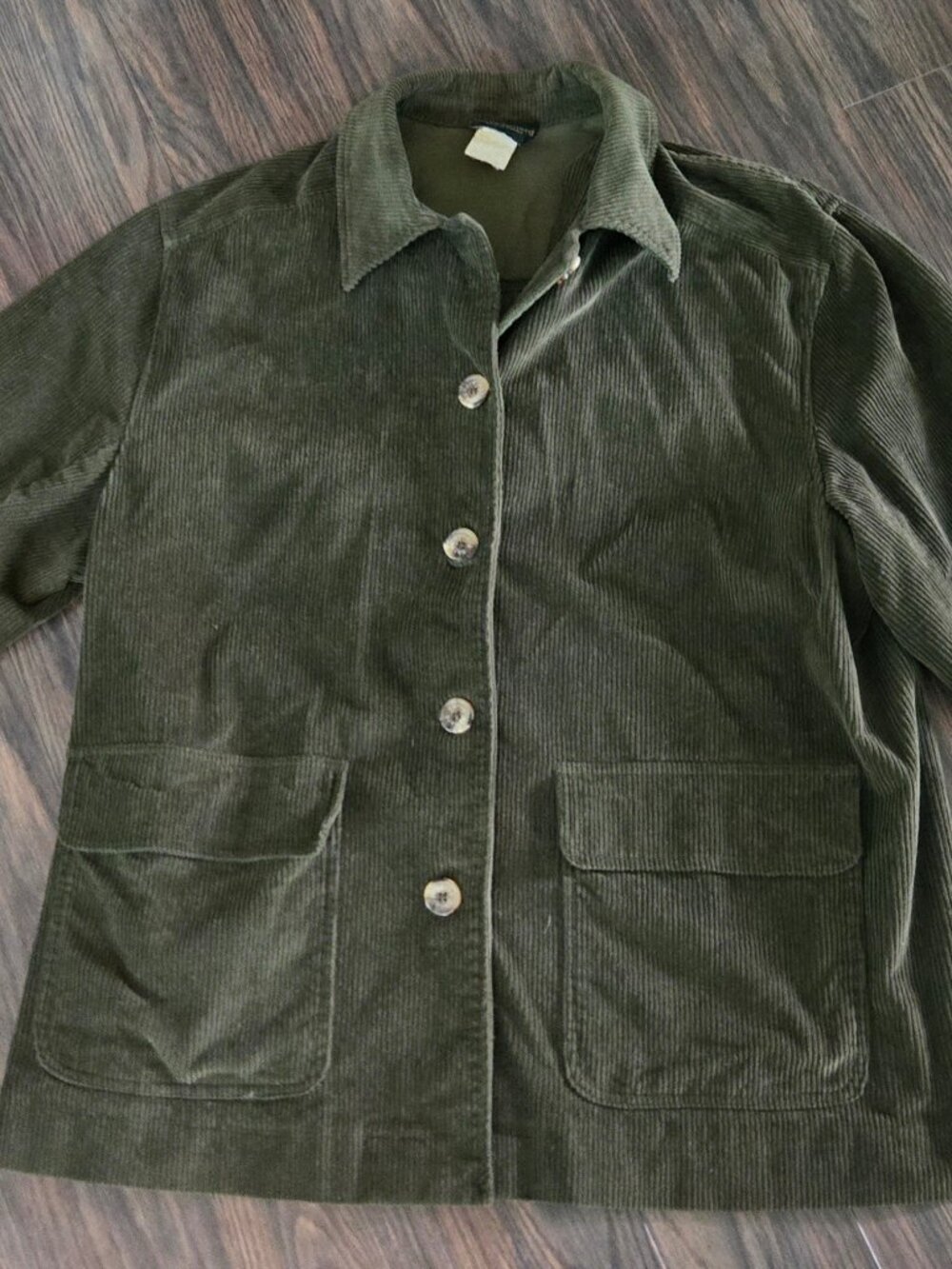 Vintage HARVE BERNARD Forest Green Wide Wale Corduroy Blazer SIZE 18W